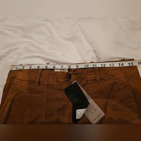 NWT. Nili Lotan Military Cropped Pants In MAPLE - Picture 6 of 6
